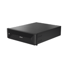 NVR de 64 canales / Soporta grabación hasta 32 MP / H.265 & Wisestream / Procesamiento 400 Mbps / 3 Puertos de Red / Raid 5-6 / 160 TB incluidos