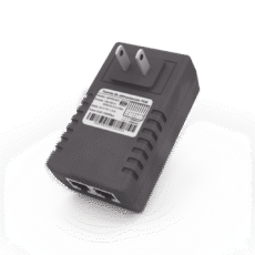 Adaptador de pared / Inyector PoE / 48 Vcc / 0.5 A / Controlado por chip IC / Protección contra OV, OC, SC, UV/  Fácil de instalar