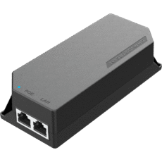 PoE Injector Grandstream 30W MultiGigabit / Compatible con IEEE 802.3af/at / 1x 2.5Gbps RJ45 LAN IN / 1x 2.5Gbps RJ45 LAN OUT con PoE 30W / 100~240VAC / 54VDC / Plug-and-Play / FCC, CE, RCM, IC