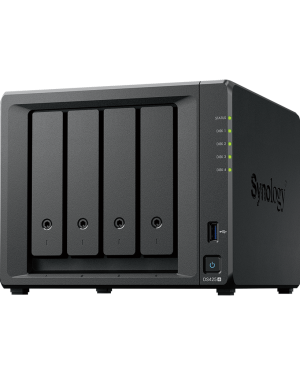 NAS DiskStation DS425+ | 4 Bahías | Intel Celeron J4125 2.7 GHz | 2 GB DDR4 / 2.5GbE + 1GbE | 2 Puertos USB 3.2 Gen 1 | 2 Ranuras M.2 NVMe | Hasta 80 TB | Synology DSM.
