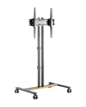 Soporte Móvil para Pantalla | Compatibilidad VESA 200×200 hasta  600×400 / Ruedas con Frenos / Ajuste de Altura y Ángulo / Soporte para TV de hasta 55 Pulgadas / Capacidad de Peso 35 kg
