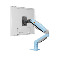 Brazo Ajustable para Monitor Ergonómico / Compatible con Monitores de 17" - 30" / Capacidad de Peso hasta 9 kg / Rotación 360° / Inclinación +85° a  -30° / Giro 180° / Ajuste de Resorte de Gas / Color Azul