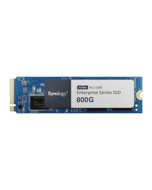 SSD NVMe M.2 Serie Enterprise |  SSD 800GB | Alto Rendimiento 660.000 IOPS Lectura | 120.000 IOPS Escritura | Resistencia Hasta 2900 TBW | Protección de Datos Integral | Análisis de Vida Útil | Compatible con Synology DSM.