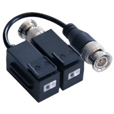 Kit de Transceptor (Balluns) TURBOHD con Boton Push / Hasta 8 MP (4K) / 100% Cobre / Soporta HD-TVI / AHD / CVI / CVBS / Audio por Coaxitron / Datos para Menu de Configurar de Cámaras