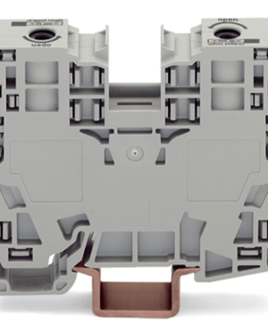 Borna de Paso, 35 mm², POWER CAGE CLAMP, 125 A, 1000 V, Montaje Carril DIN 35×15, Gris, Para Conductores 6-35 mm², Conectores Laterales, Marcaje Lateral