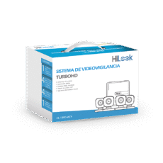 KIT TurboHD 1080p / DVR 4 canales / 4 Cámaras Bala de Metal / H.265+ / 1 Fuente de Poder Profesional / Accesorios de Instalación