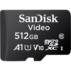 Memoria microSD SanDisk 512GB / Alta Resistencia / Videovigilancia / Clase 10