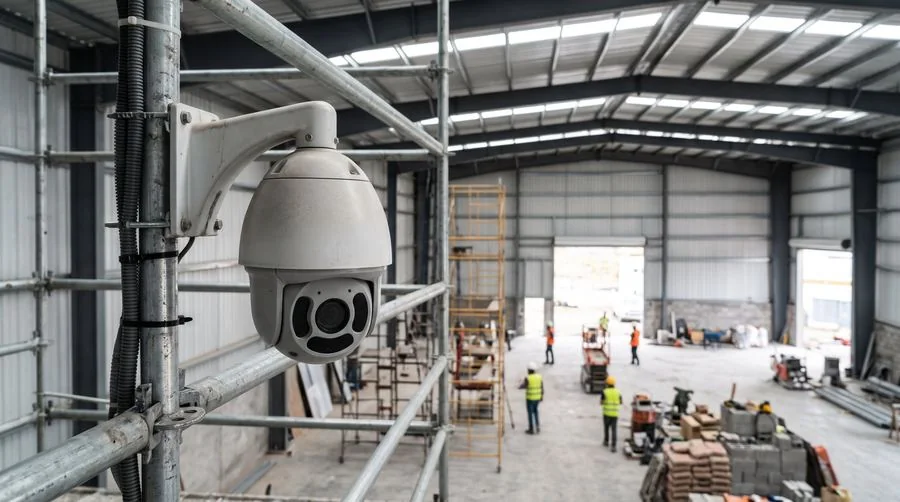 Videovigilancia en obra de construcción